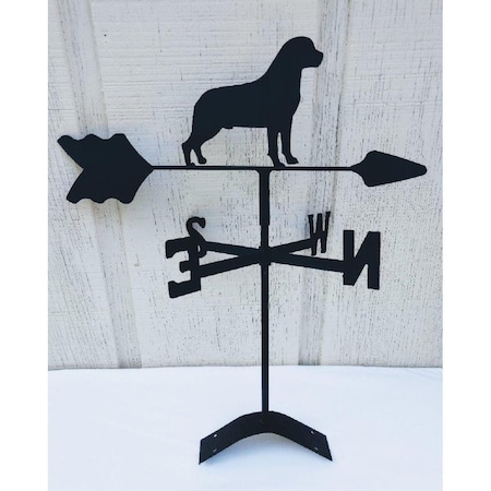 The Lazy Scroll Rottweiler Roof Mount Weathervane rottyroof